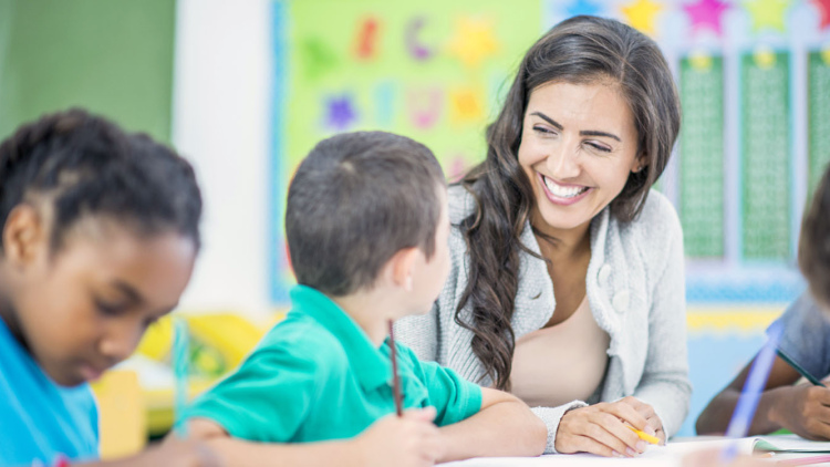 Smiling teacher